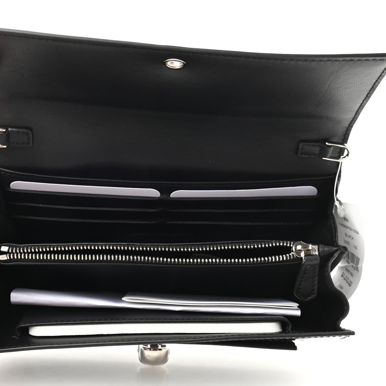 Alexander McQueen Patent Skull Wallet on Chain Black 5 of 6