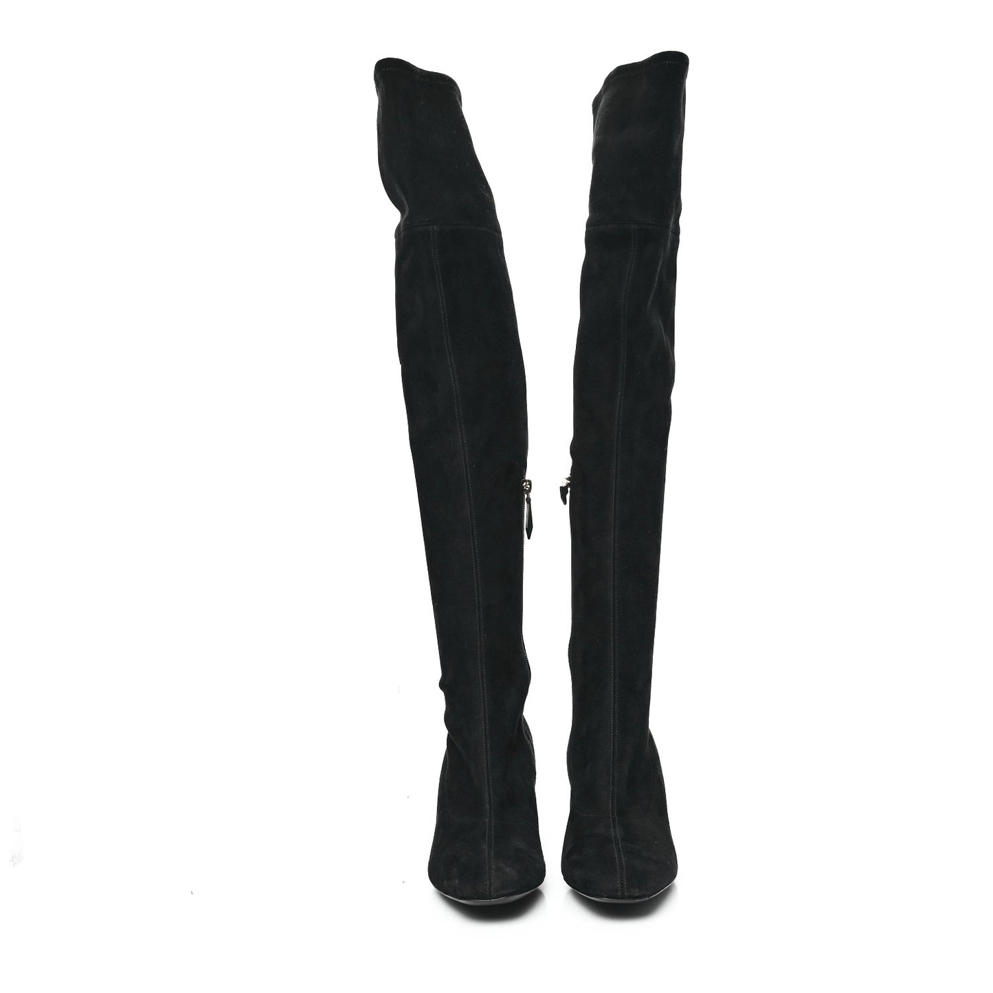 Velvet Goatskin Betty 60 Boots 38.5 Black