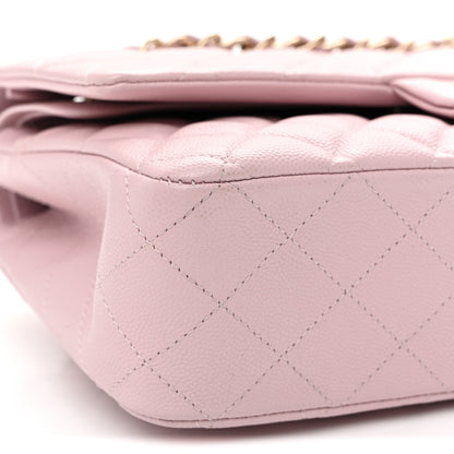 Chanel Caviar Quilted Medium Double Flap Light Pink 9 of 11