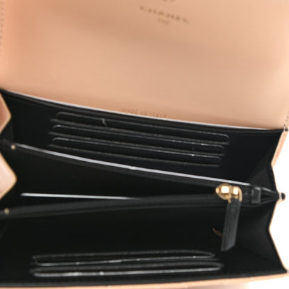 Chanel Caviar Quilted Medium Filigree Flap Wallet Beige Black 5 of 9
