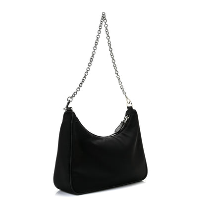 Prada Nylon Re-Edition 2005 Shoulder Bag Black 6 of 10