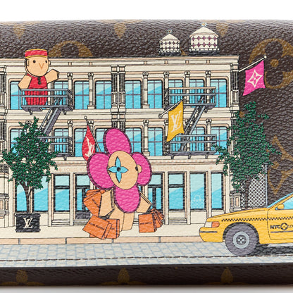 Louis Vuitton Monogram 2022 Christmas Animation New York Soho Wallet Yellow 8 of 13
