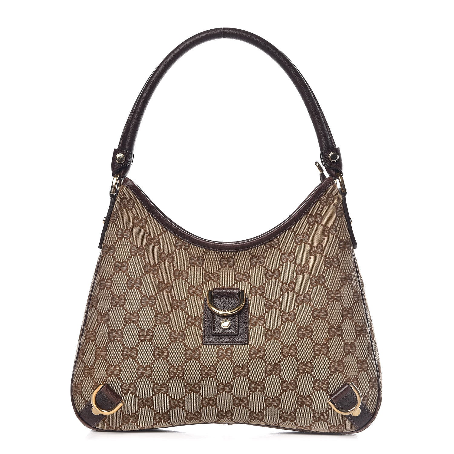 Gucci Monogram Medium Abbey D Ring Hobo Brown 1 of 17