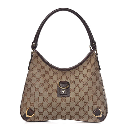 Gucci Monogram Medium Abbey D Ring Hobo Brown 1 of 17