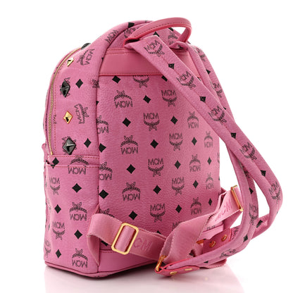 MCM Visetos Studded Small Stark M Backpack Pink 3 of 10