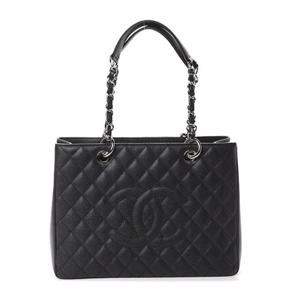 Chanel Caviar Quilted Grand Shopping Tote GST Black 1 of 9