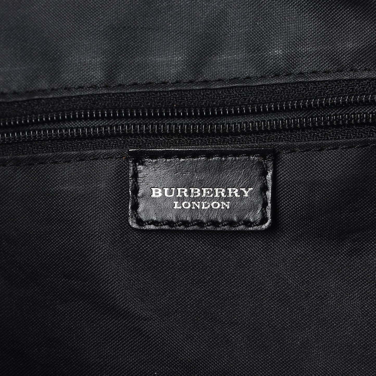 House Check Buckle Tote Black