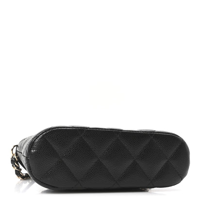 Chanel Caviar Quilted Classic Clutch With Chain Black 4 of 11
