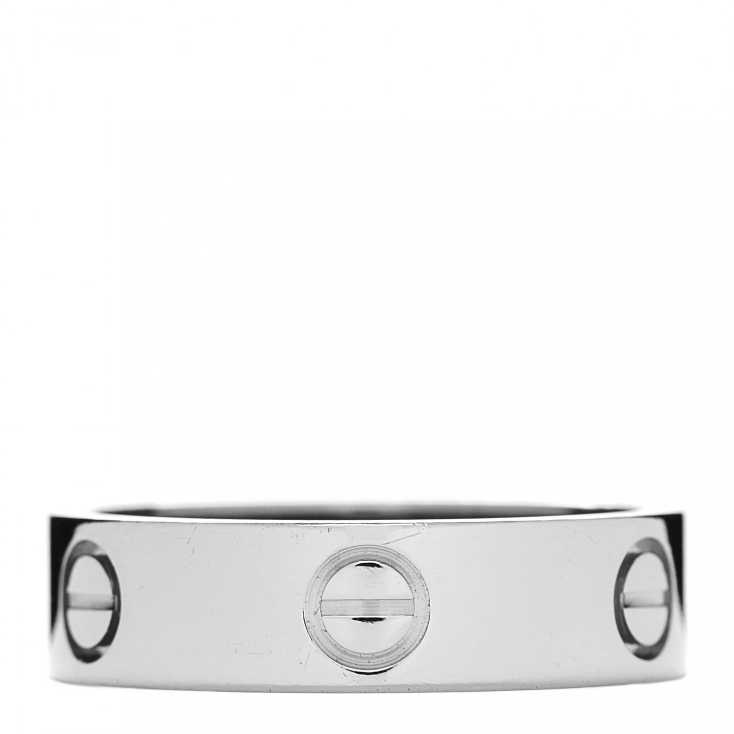 18K White Gold 5.5mm LOVE Ring 57 8
