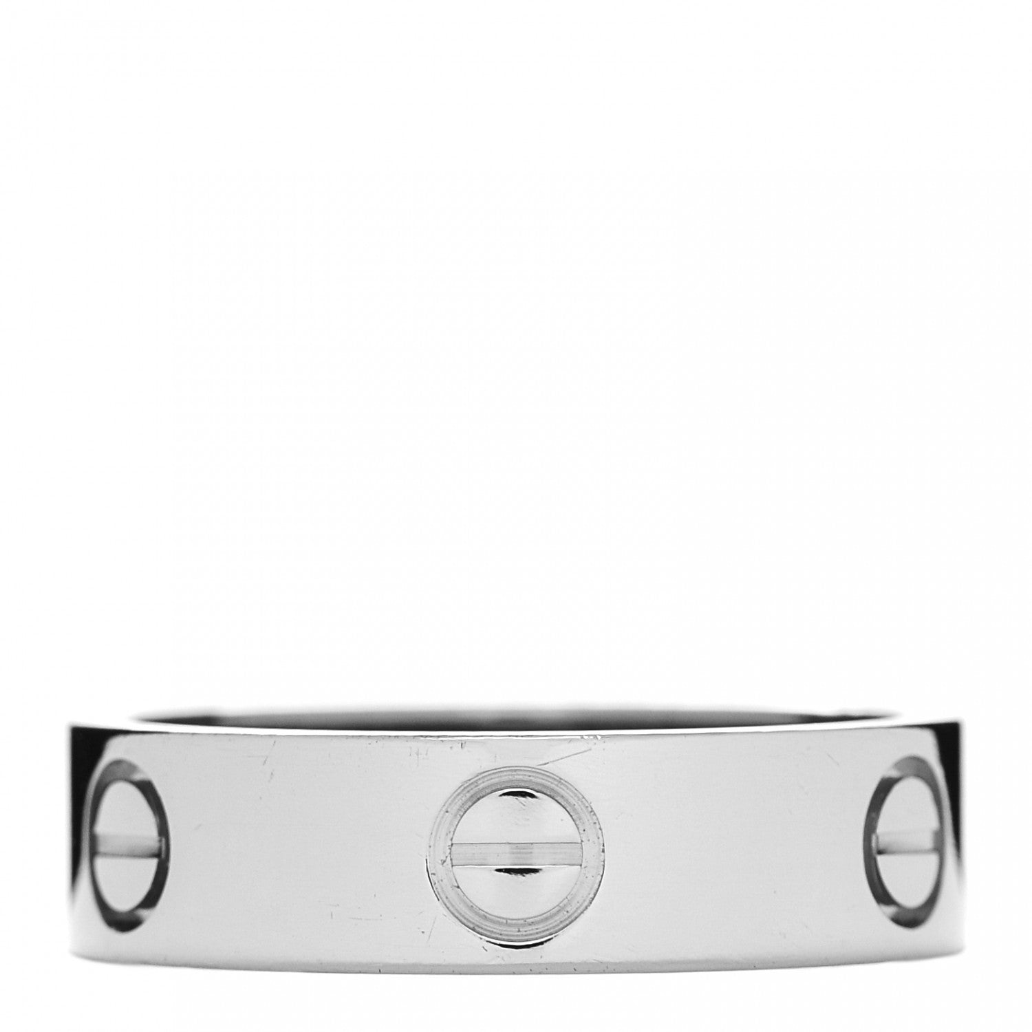 Cartier 18K White Gold 5.5mm LOVE Ring 57 8 3 of 4