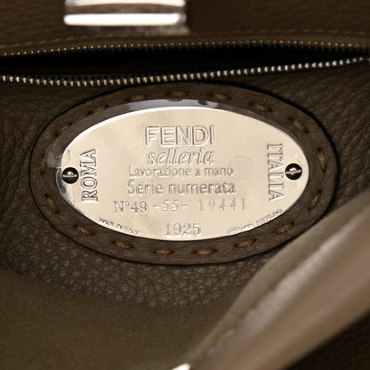 Fendi Cuoio Romano Snakeskin Selleria Mini Peekaboo Iconic Satchel Corda White 7 of 11