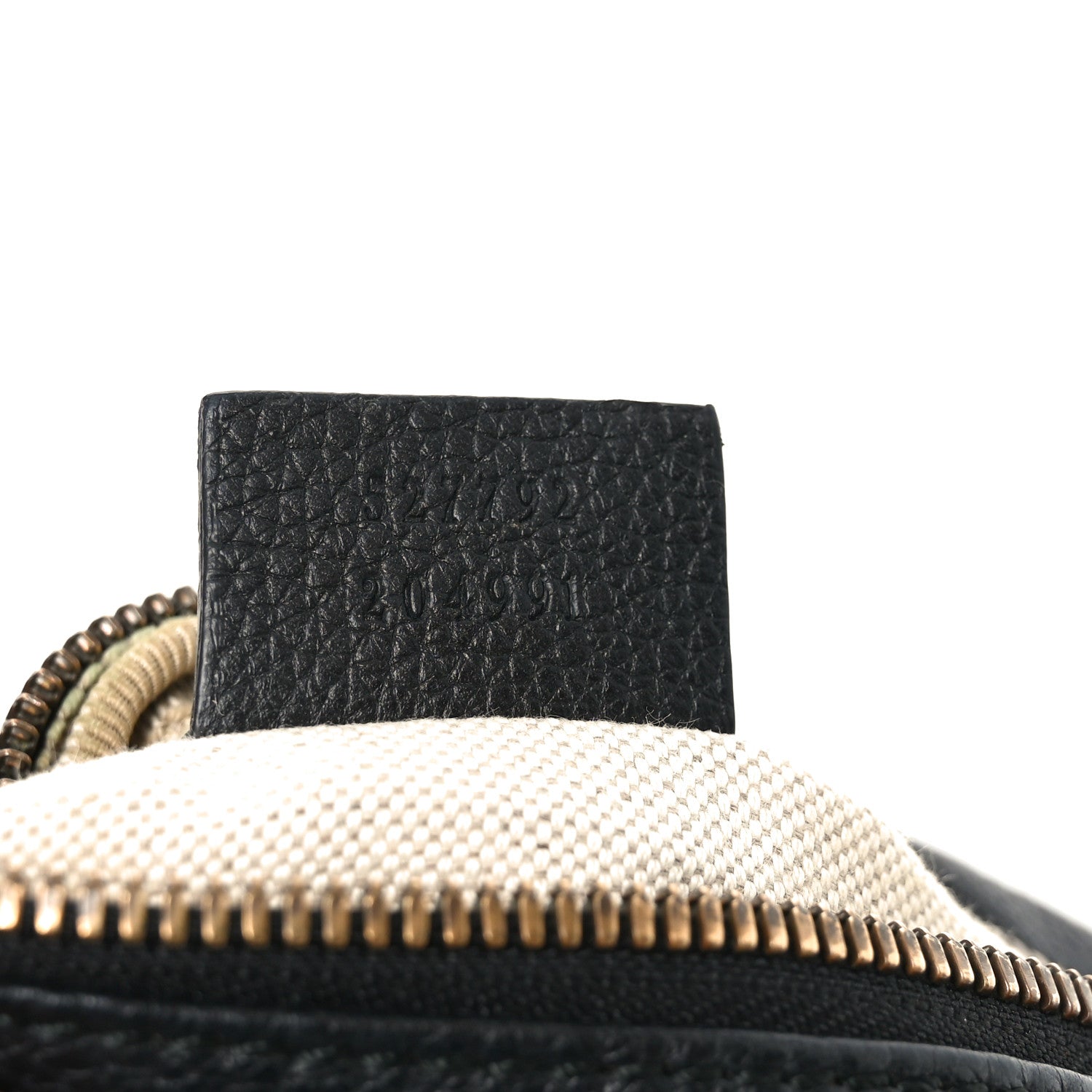 Gucci Grained Calfskin Small Logo Belt Bag Black 7 of 10