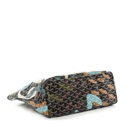 Goyard Goyardine Saint Louis Lettres Camouflage PM Black Blue 5 of 15