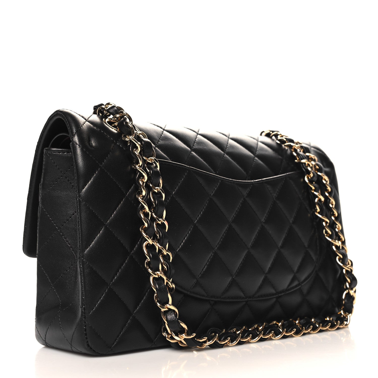 Chanel Lambskin Quilted Medium Double Flap Black 3 of 11