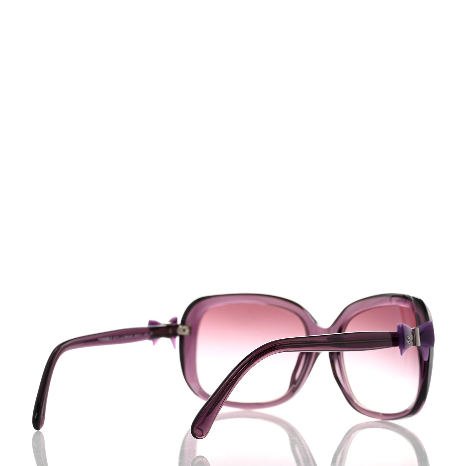 Chanel Acetate CC Bow Sunglasses 5171 Purple 4 of 8