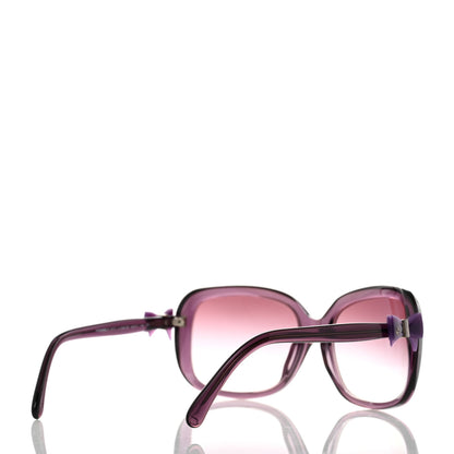 Chanel Acetate CC Bow Sunglasses 5171 Purple 4 of 8