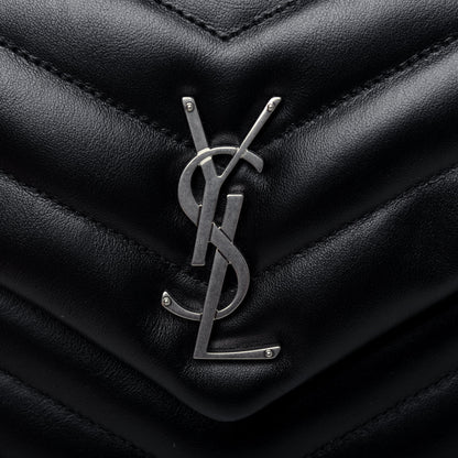 Saint Laurent Calfskin Y Quilted Monogram Small Loulou Chain Satchel Black 15 of 15