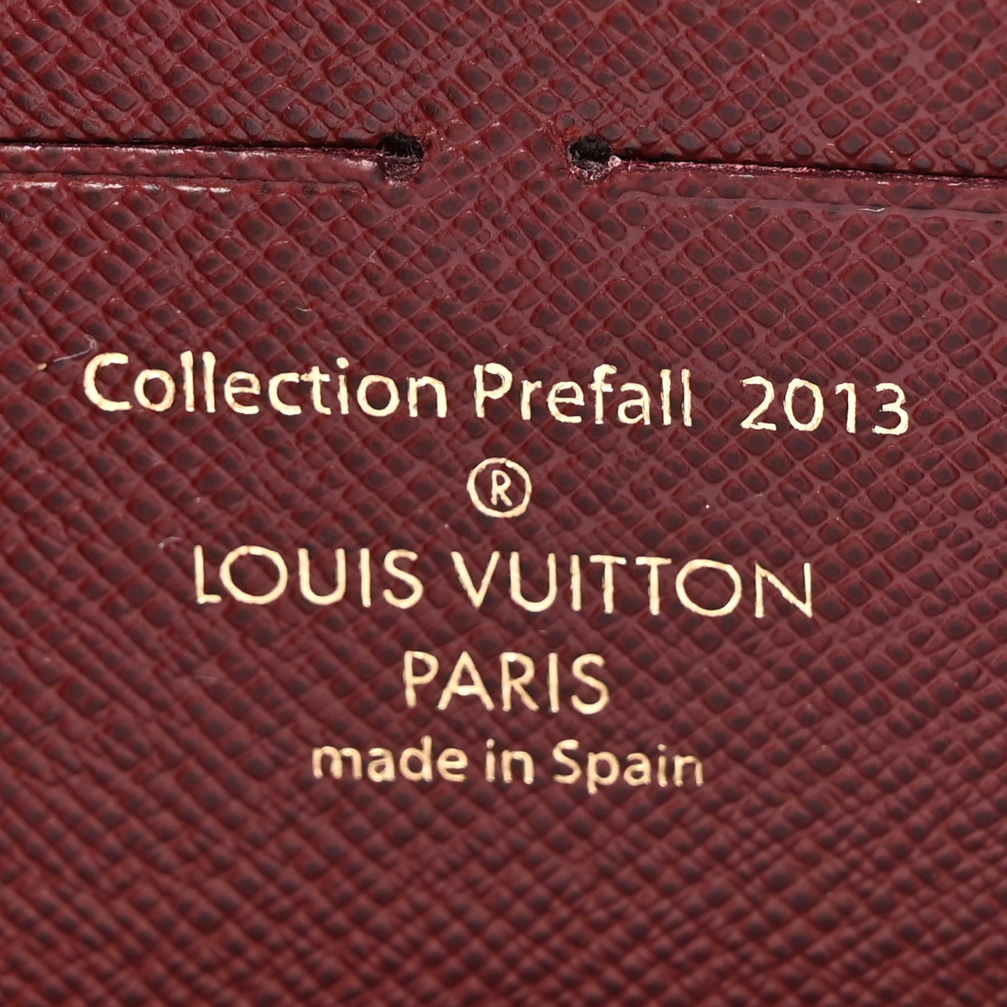 Damier Paillettes Zippy Wallet Red