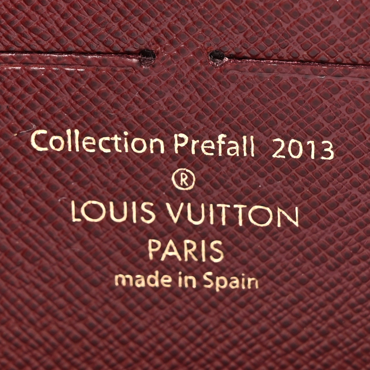 Louis Vuitton Damier Paillettes Zippy Wallet Red 7 of 12