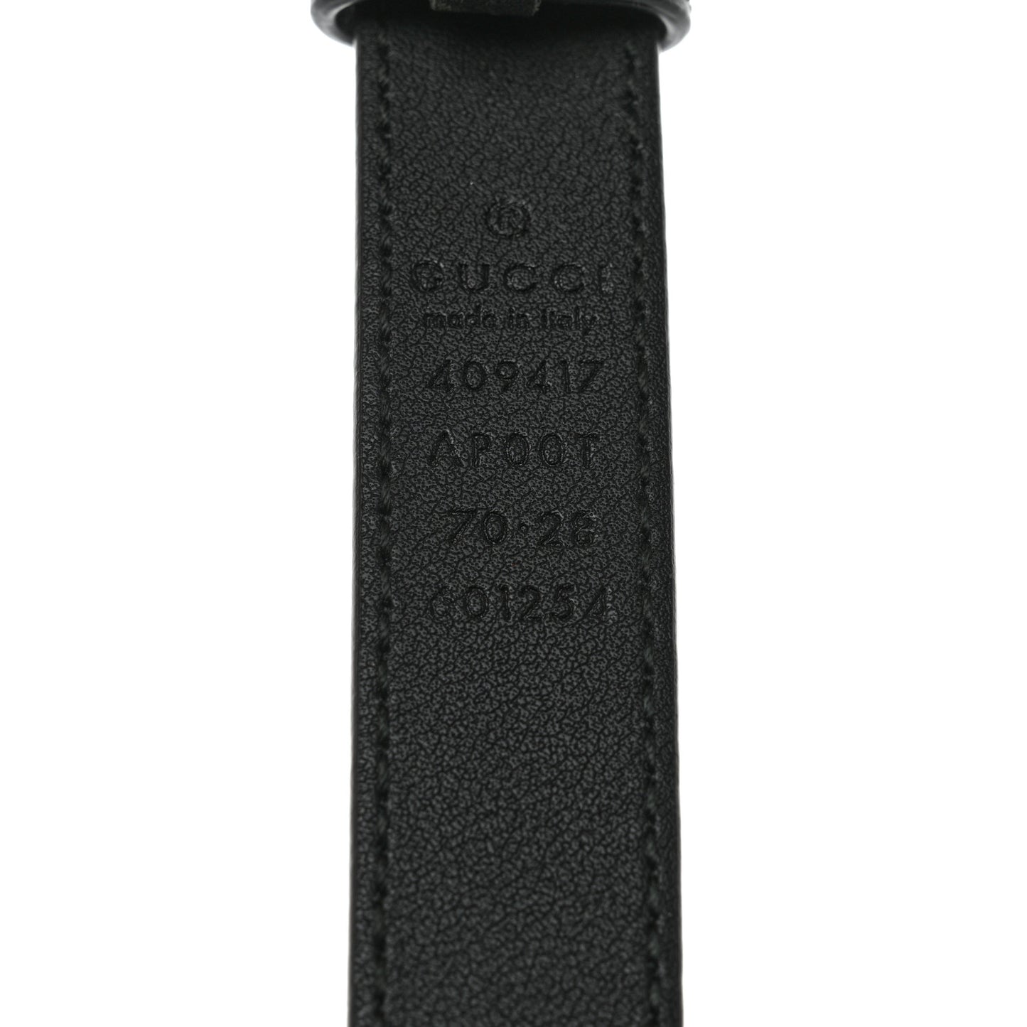 Calfskin Double G 20mm Belt 70 28 Black