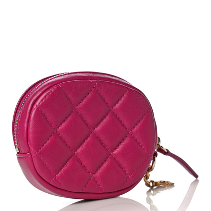 Chanel Lambskin Quilted Zip Around Classic Coin Purse Pink 3 of 8