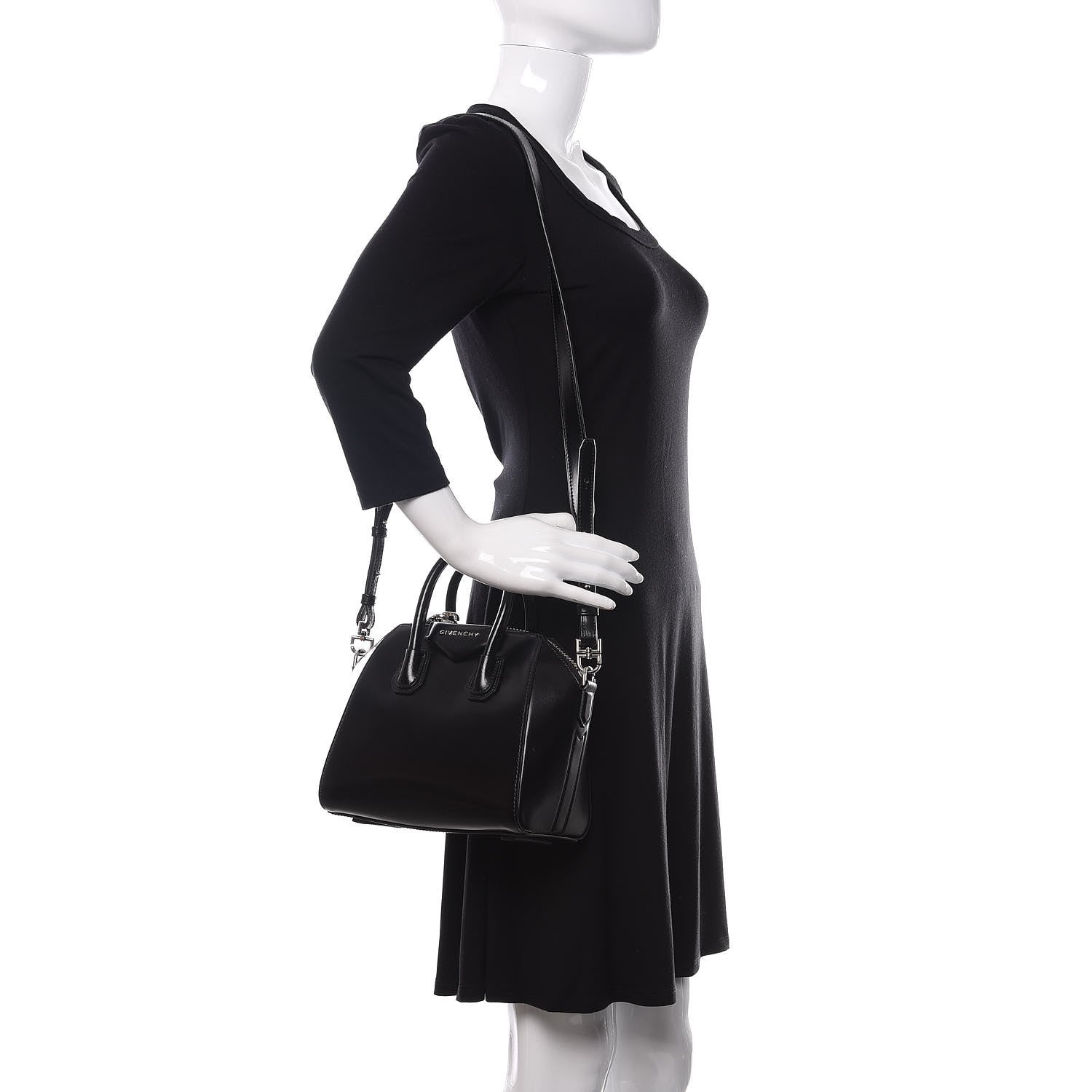 Givenchy Shiny Lord Calfskin Mini Antigona Black 2 of 10