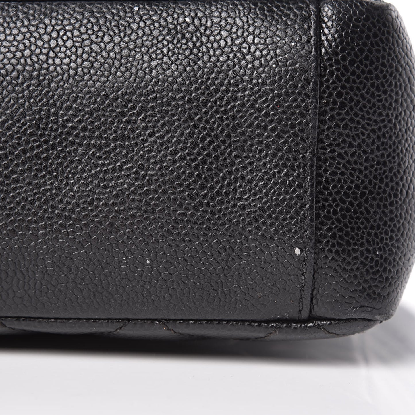 Caviar Quilted Petit Shopping Tote PST Black