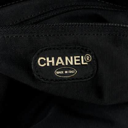 Chanel Lambskin Chain Small CC Tote Black 6 of 11