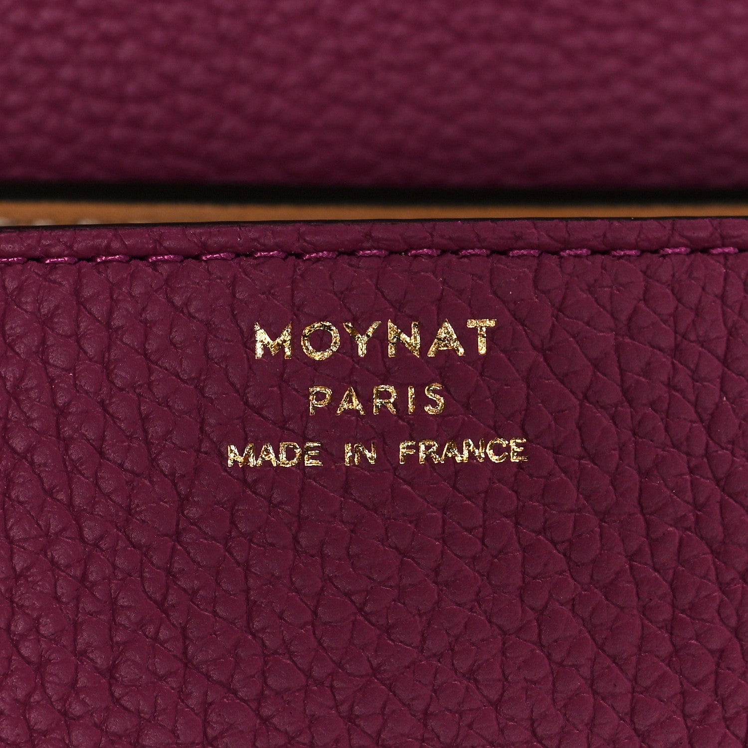 Moynat Taurillon Blush Rejane Nano Eggplant 7 of 9