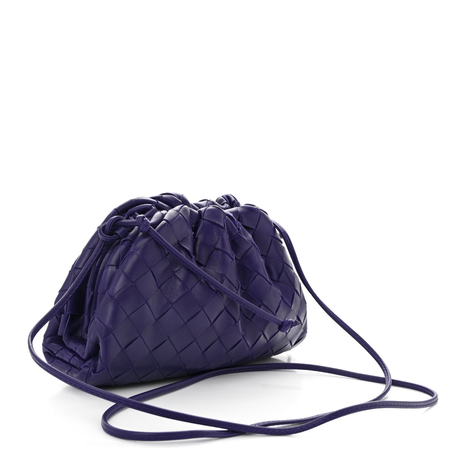 BOTTEGA VENETA／ イントレチャート ナッパ コスメポーチ パープル BOTTEGA VENETA／ イントレチャート ナッパ コスメポーチ パープル