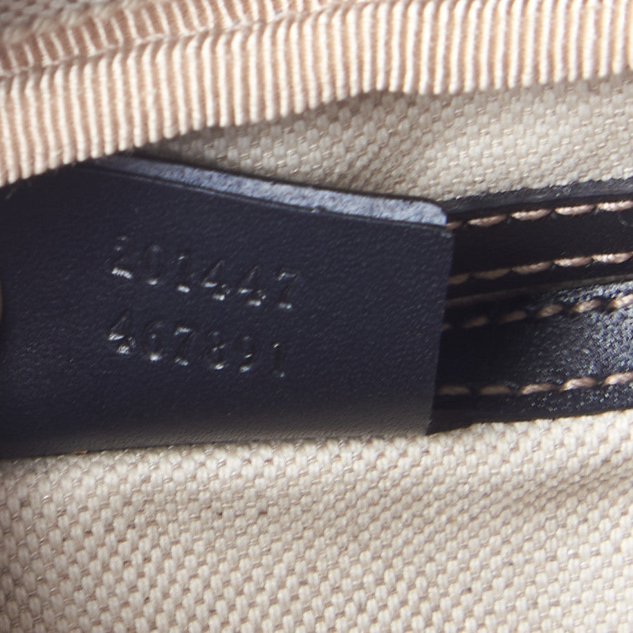 GG Plus Monogram Small Shoulder Bag Navy