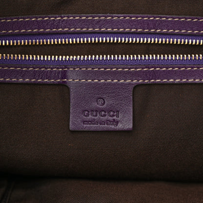 Gucci Suede Studded Large Jackie Shoulder Bag Purple 6 of 10