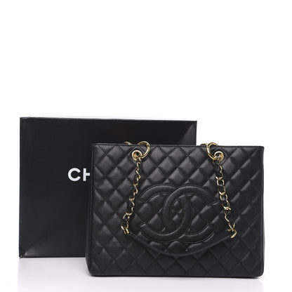 Chanel Caviar Quilted Grand Shopping Tote GST Black 11 of 11