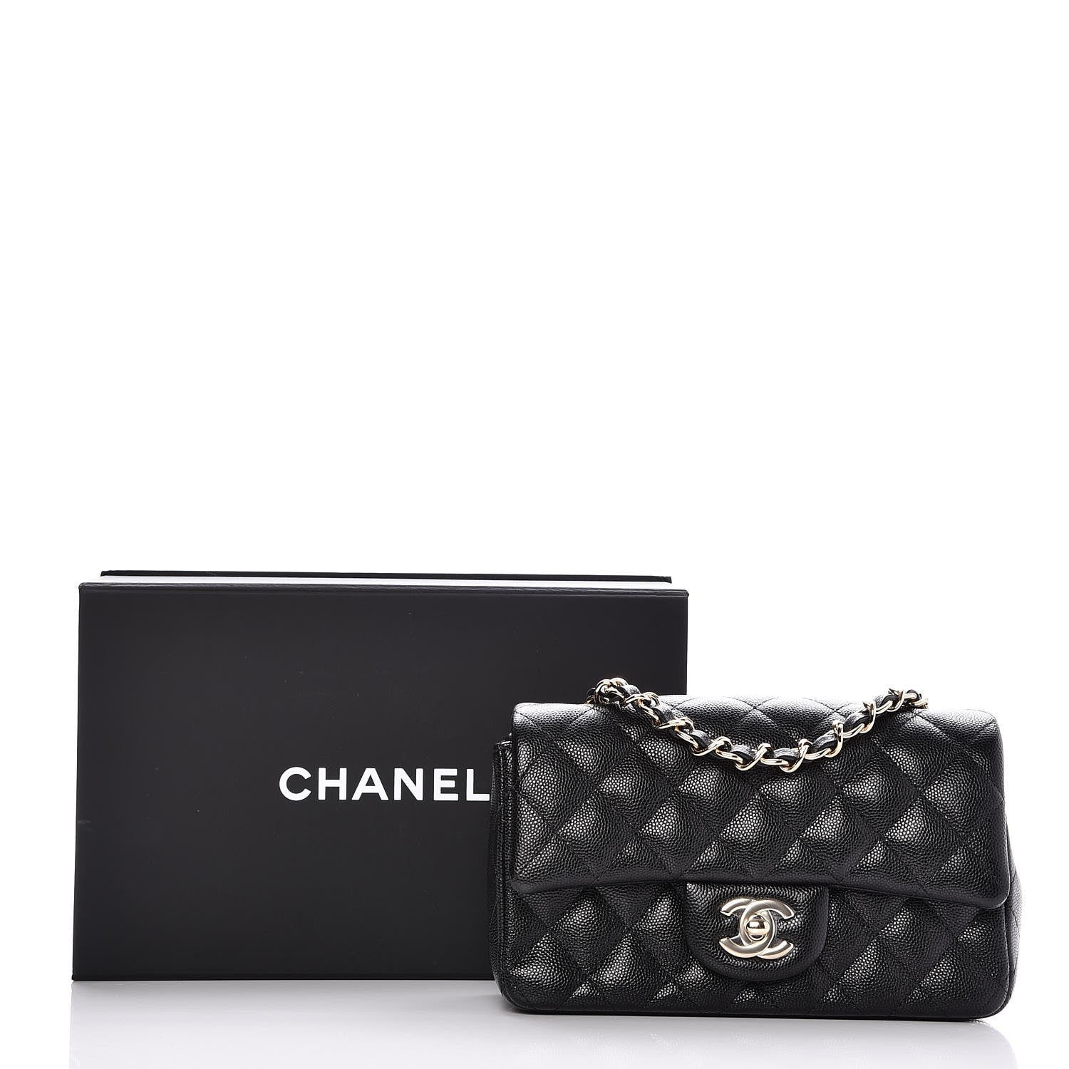 Chanel Caviar Quilted Mini Rectangular Flap Black 8 of 8