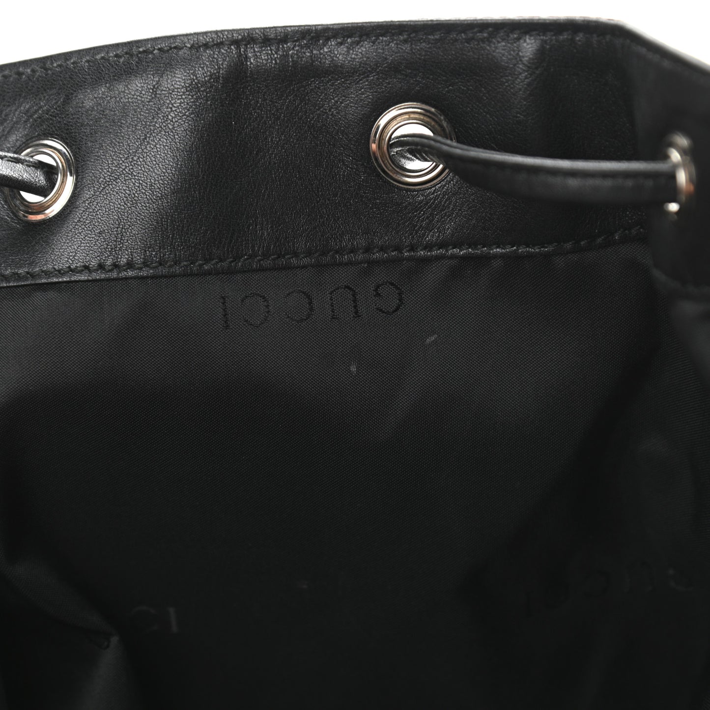 Nylon Monogram Backpack Black