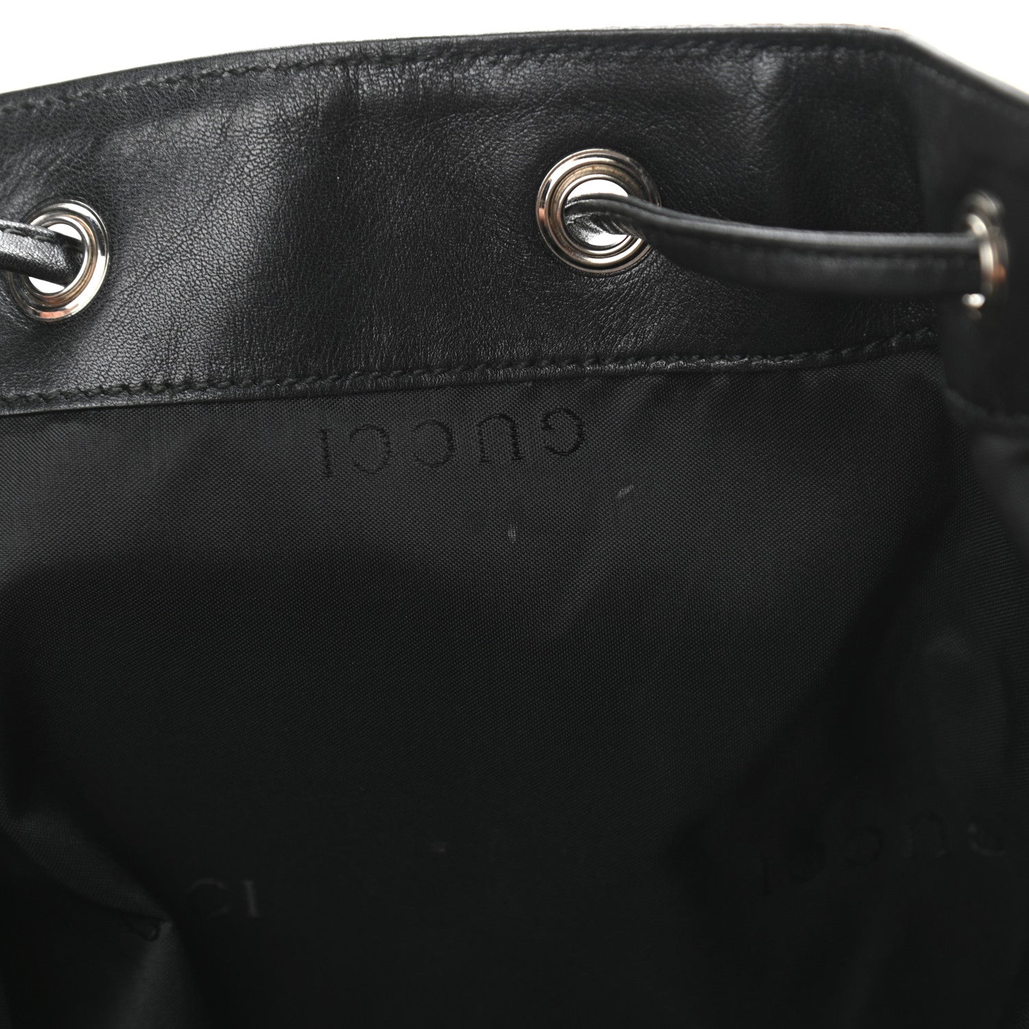 Gucci Nylon Monogram Backpack Black 13 of 13