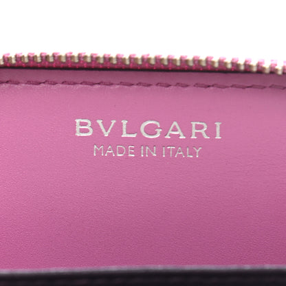 Bulgari Calfskin Serpenti Zip Around Wallet Pink 6 of 9
