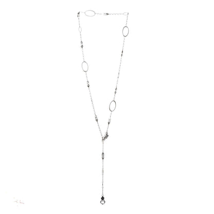 John Hardy Sterling Silver White Topaz Legends Naga Lariat Necklace 3 of 7