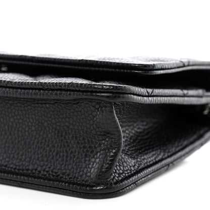 Chanel Caviar Quilted Wallet on Chain WOC Black 11 of 12