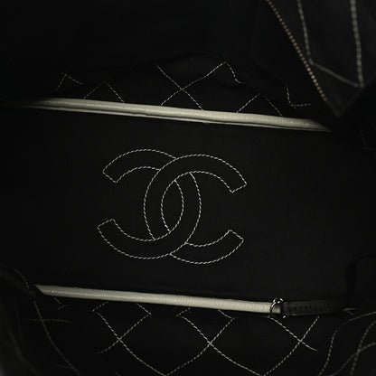 Chanel Grained Calfskin Shopping Fever Tote Green 6 of 11