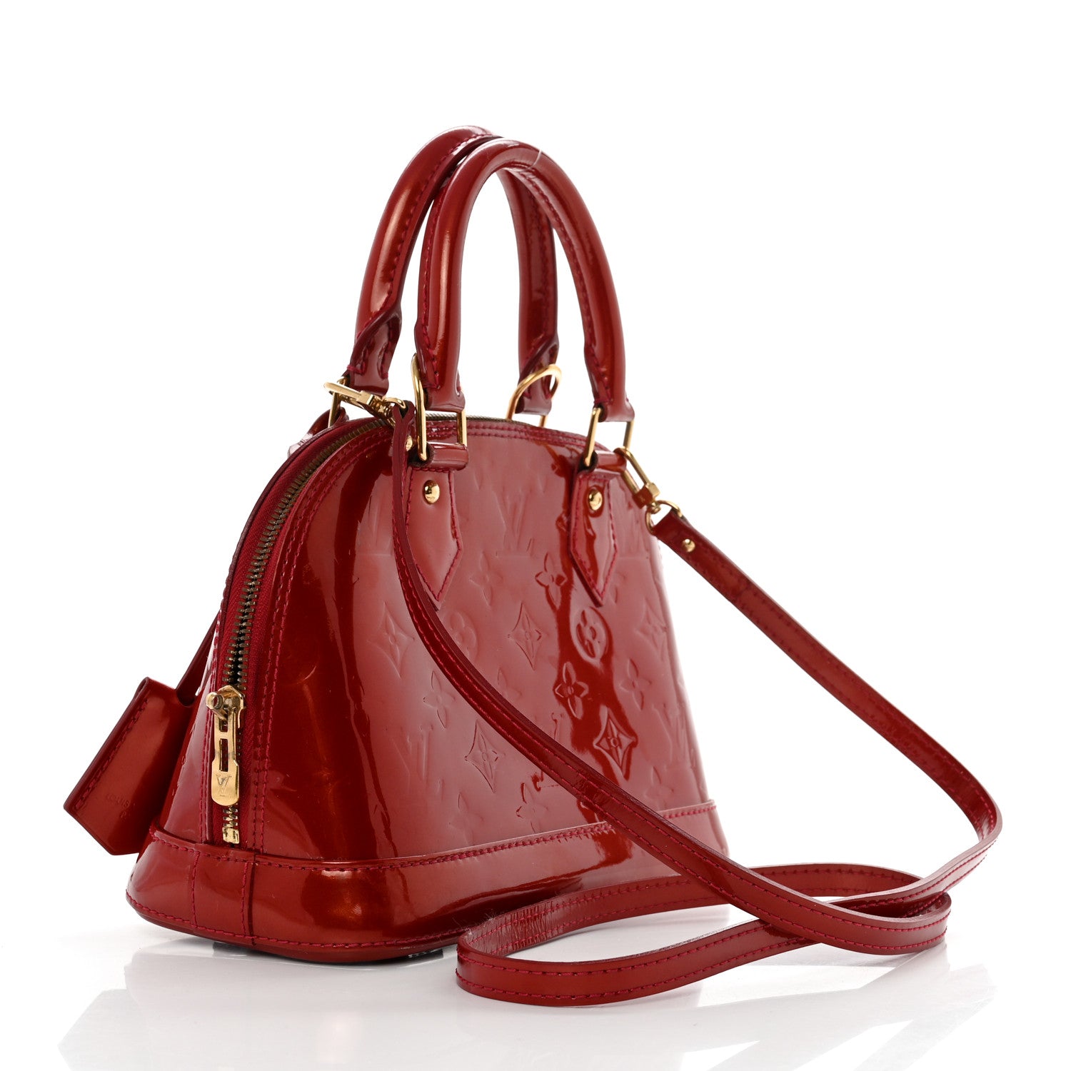 Louis Vuitton Vernis Alma BB Cherry 3 of 10