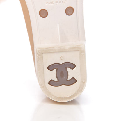 Chanel Rubber Camellia Rain Boots 37 White 7 of 11