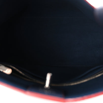 Louis Vuitton Calfskin Lockme Go Tote Marine Rouge 5 of 10