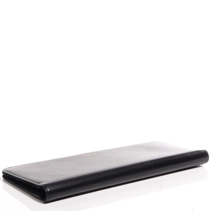 Saint Laurent Veau Leather Suede Travel Wallet Black 4 of 7