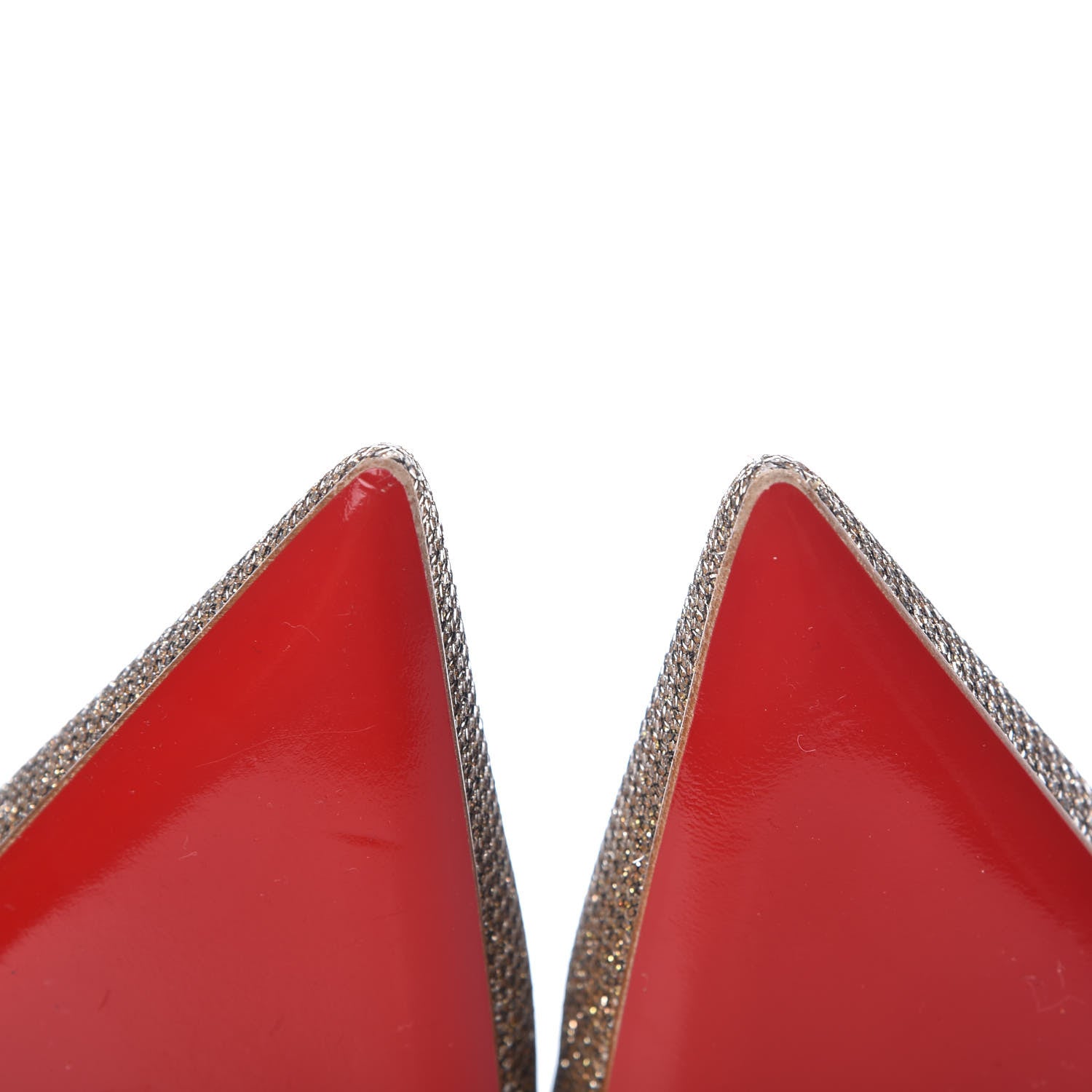 Christian Louboutin Glitter Luminor Iriza 100 Pumps 40.5 Gold 11 of 11