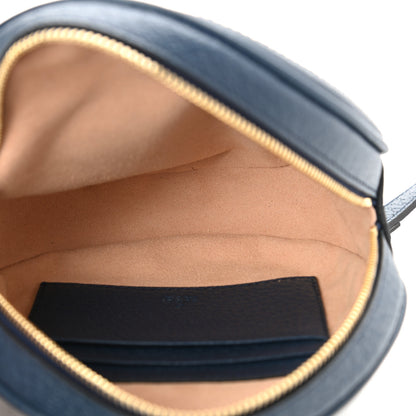 Gucci Textured Calfskin Web Mini Ophidia Round Backpack Blue Agata 5 of 9