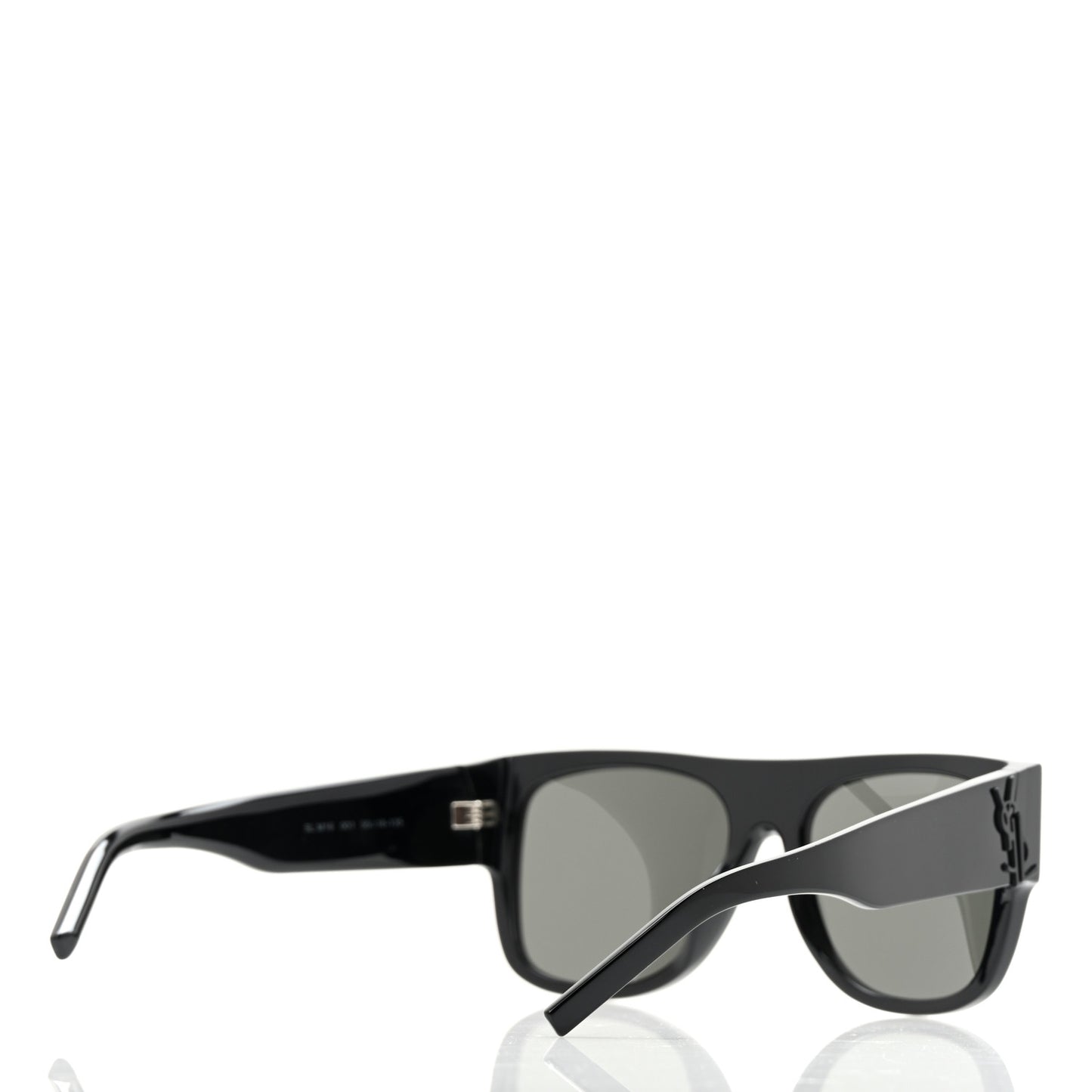 Acetate Square Sunglasses SL M16 Black