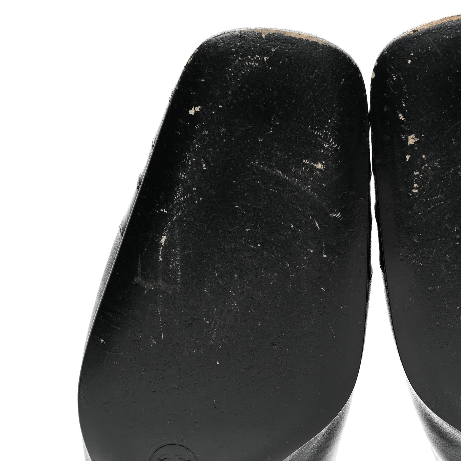 Chanel Lambskin Patent Pumps 38.5 Black 7 of 10