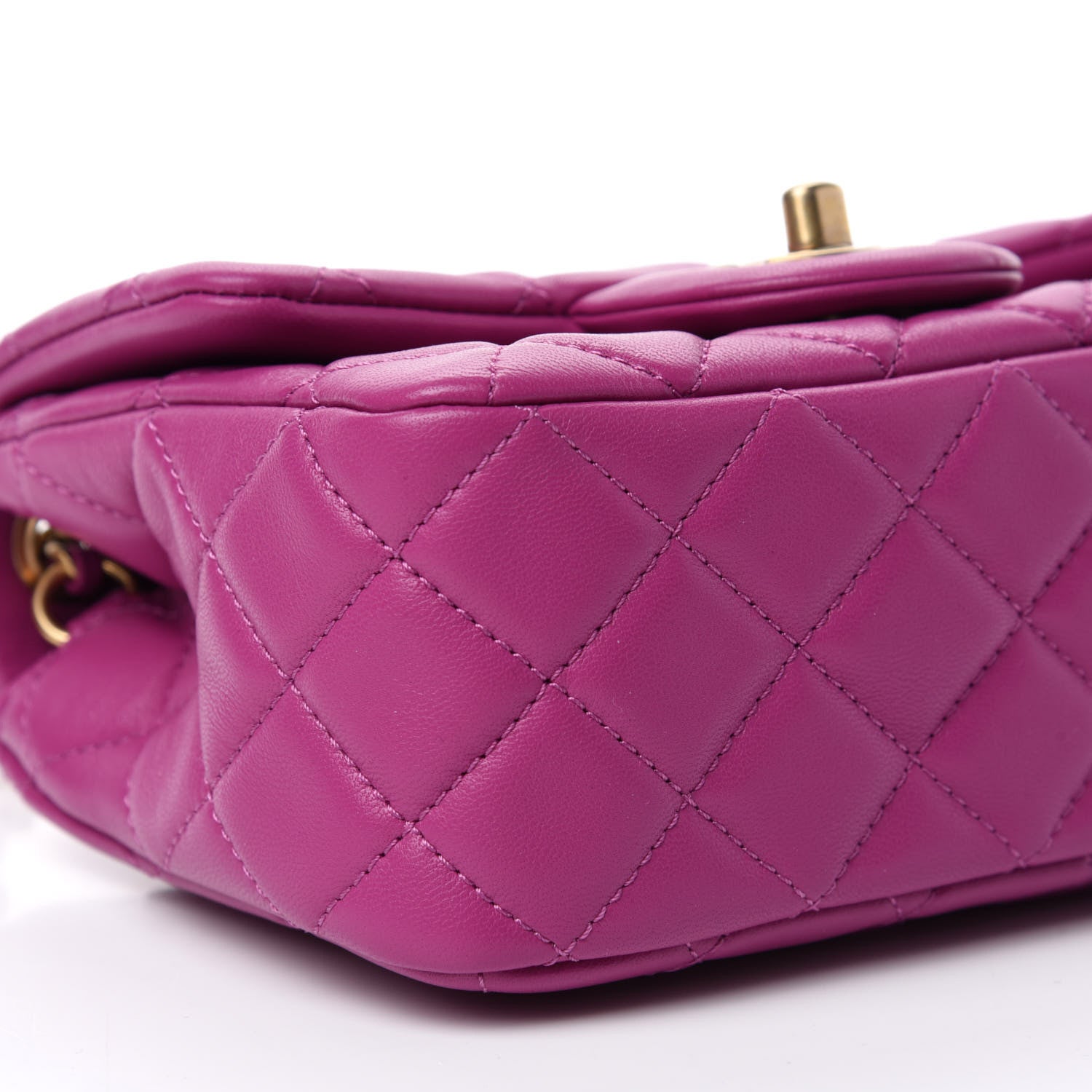 Chanel Lambskin Quilted Mini Pearl Crush Flap Purple 6 of 10
