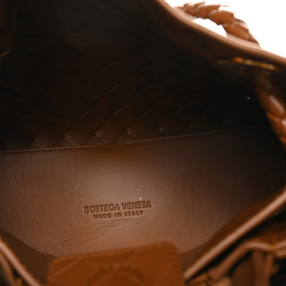 Bottega Veneta Suede Intrecciato Small Andiamo Shoulder Bag Amber 5 of 9